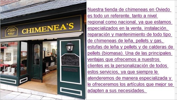 Tienda de chimeneas en Oviedo | Chimenea’s